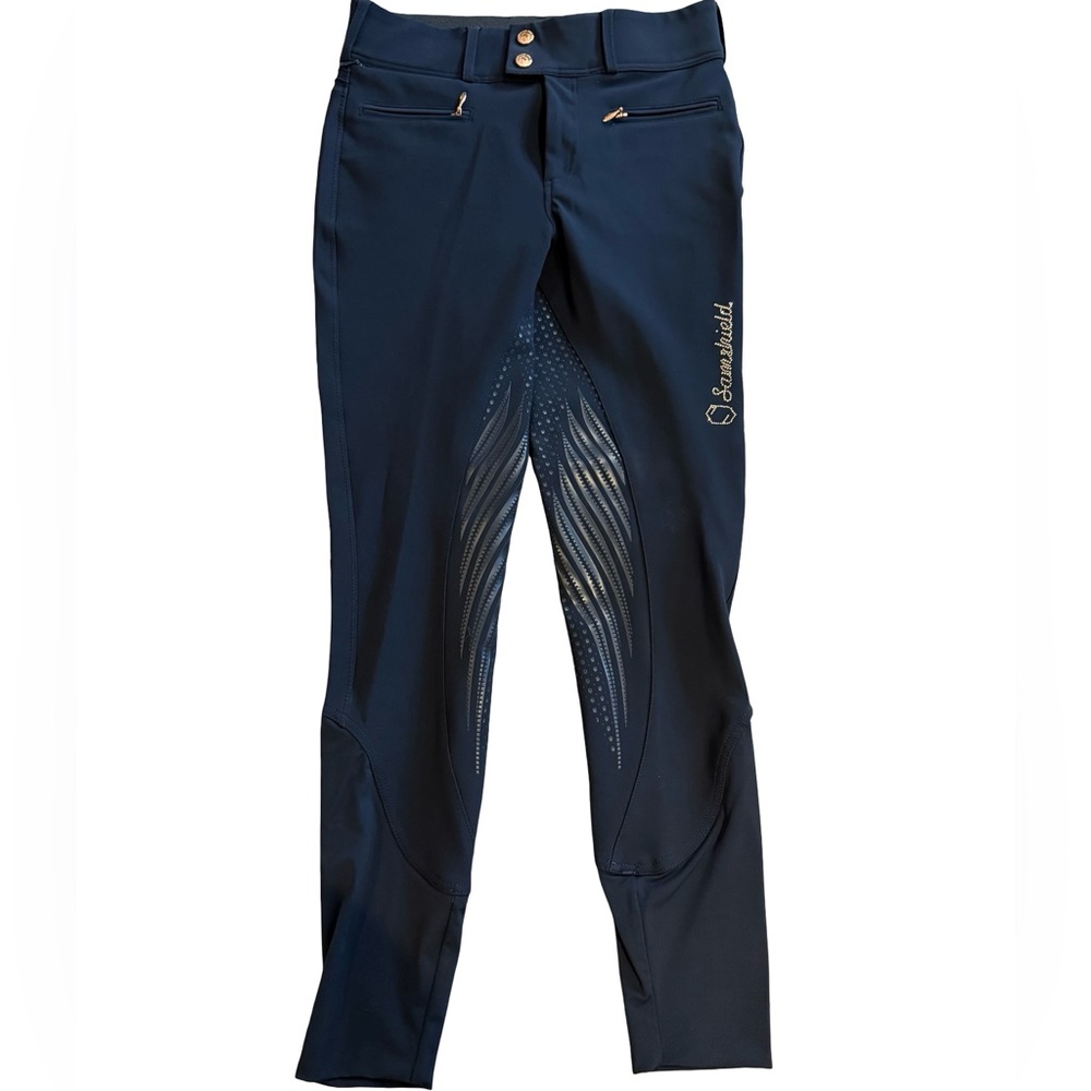 Samshield Navy & Rosegold Full Seat Breeches